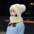 thumbnail image 3 of HomeGardon Winter Beanie Hat Integrated Ear Protection Windproof Scarf 1 Winter Warm Knitted Hat Scarf, 3 of 4