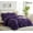 Purple, variant on YEPCLUB Pink Queen Size Pintuck 7-Piece Comforter Set, Pinch Pleat Bed in a Bag, All Season Down Alternative Bedding Set with Comforter, Sheets, Pillowcases & Shams