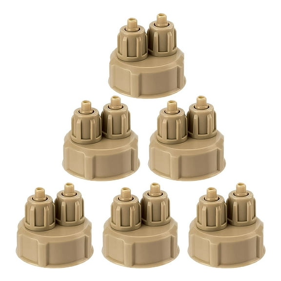 6 Pcs DIY Reactor Air Fittings Diffuser CO2 Bottle Caps Generator for Plants Supplies