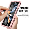 thumbnail image 5 of Screen Protector Case Compatible for Samsung Galaxy Z Fold 3 5G with Stylus Pen, Hinge Protection Shockproof Drop Protective Bumper Case with Build in Screen Protector,Pink, 5 of 7