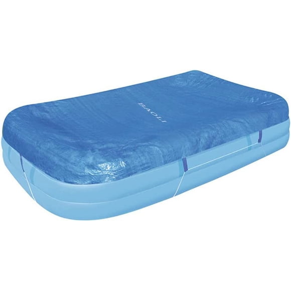 Zhuge BAOLI Rectangular Pool Cover Fits 120 in x 72 in (305 cm x183 cm) 22 in (56 cm), Overhang with Rope Ties