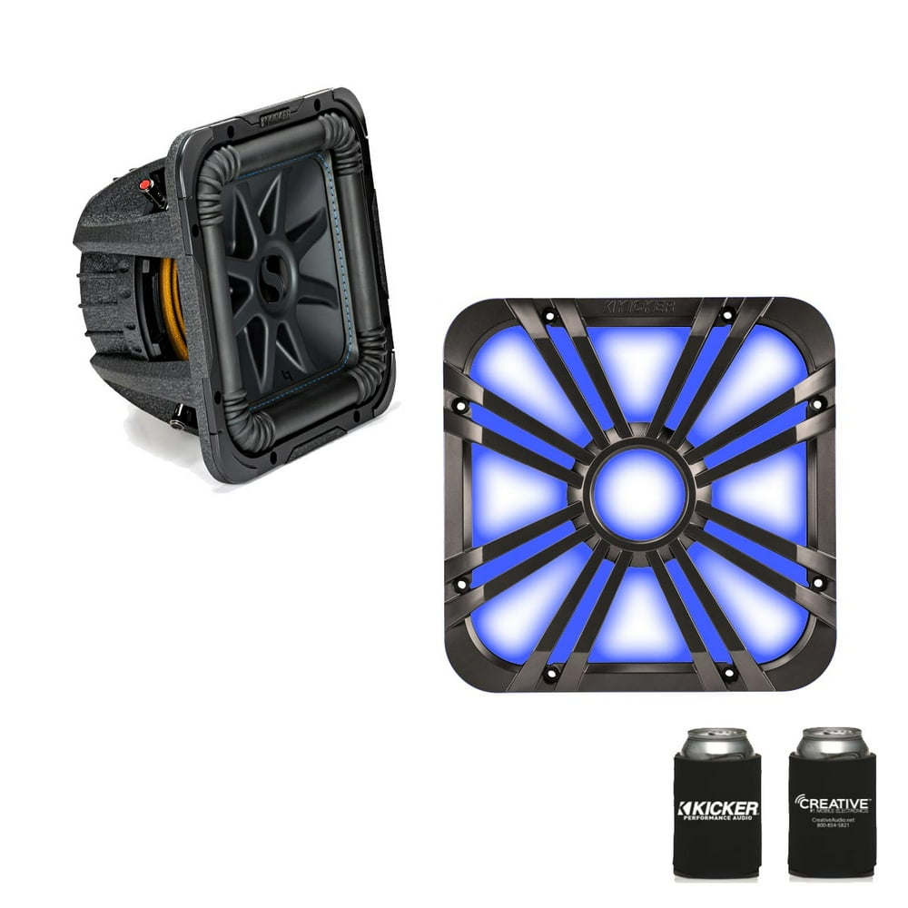 Kicker 44L7S102 L7S 10" Dual 2Ohm Subwoofer & LED Charcoal Grill