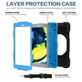 thumbnail image 4 of Dteck Case for Samsung Galaxy Tab A 8.0 SM-T290/T295/T297 (2019), Heavy Hybrid Rugged Shockproof Case with Handle Kickstand/Adjustable Shoulder Strap, Black+Blue, 4 of 7