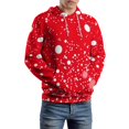 thumbnail image 5 of Red White Polka Dots Men's Women New Sweatshirt Hoodie Men's Plus Size Sweatshirt Hooded Sweatshirt 3d Printed Street Men's Cloth, 5 of 6