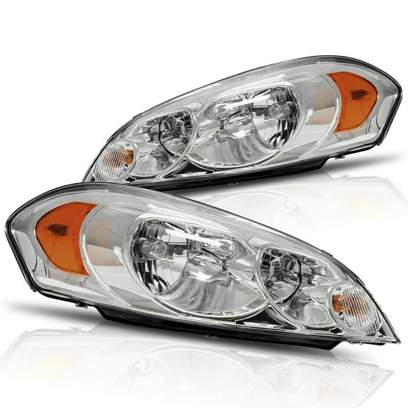 Geelife For Chevrolet Chrome Housing Headlights Assembly Pair