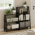 thumbnail image 5 of Pemberly Row Contemporary Bookcase Display Shelf in 3-Tier in Espresso, 5 of 6