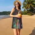 thumbnail image 3 of Disketp Rainbow Scales Fantasy Dragon para Vestido sin Mangas para Mujeres, Vestidos de Verano para Mujeres, Casual y Holgado para la Playa, 3 of 7