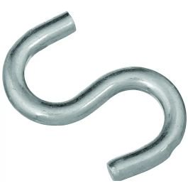 

4PC National Hardware National Hardware N273-433 Heavy Open S Hook 2-1/2 Inch Zinc Plated Steel Bulk