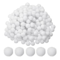 0.4inch Pom Poms for Crafts, 500pcs Pompoms for Crafts Puff Balls Bulk Fuzzy Balls for Hats Christmas Art DIY, White