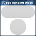 thumbnail image 4 of Discos de Lija Unique Bargains, 4.92" 100 Grano para Reparación Automotriz, Papel de Lija Redondo con Gancho y Bucle de Óxido de Aluminio Blanco, 50 Pcs, 4 of 7