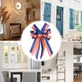 thumbnail image 6 of 2 Pcs Large Patriotic Wreath Bows for Front Door, Labor Day Red Blue White Stars and Stripes Bows for Wreath Patriotic American Flag Bows for Indoor Outdoor Memorial Day Party, 6 of 6