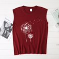thumbnail image 3 of Womens Summer Tops, Dandelion Muscle Tank Top Women Meditation Yoga Shirts Summer Vacation Graphic Tank Top Sleeveless Tees Vest, 3 of 4