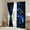 Blue 01, variant on Erosebridal Girly Princess Bow Curtains Pack of 2 (42x84 Each) for Kids, Cute Monogrammed D Curtains Blackout
