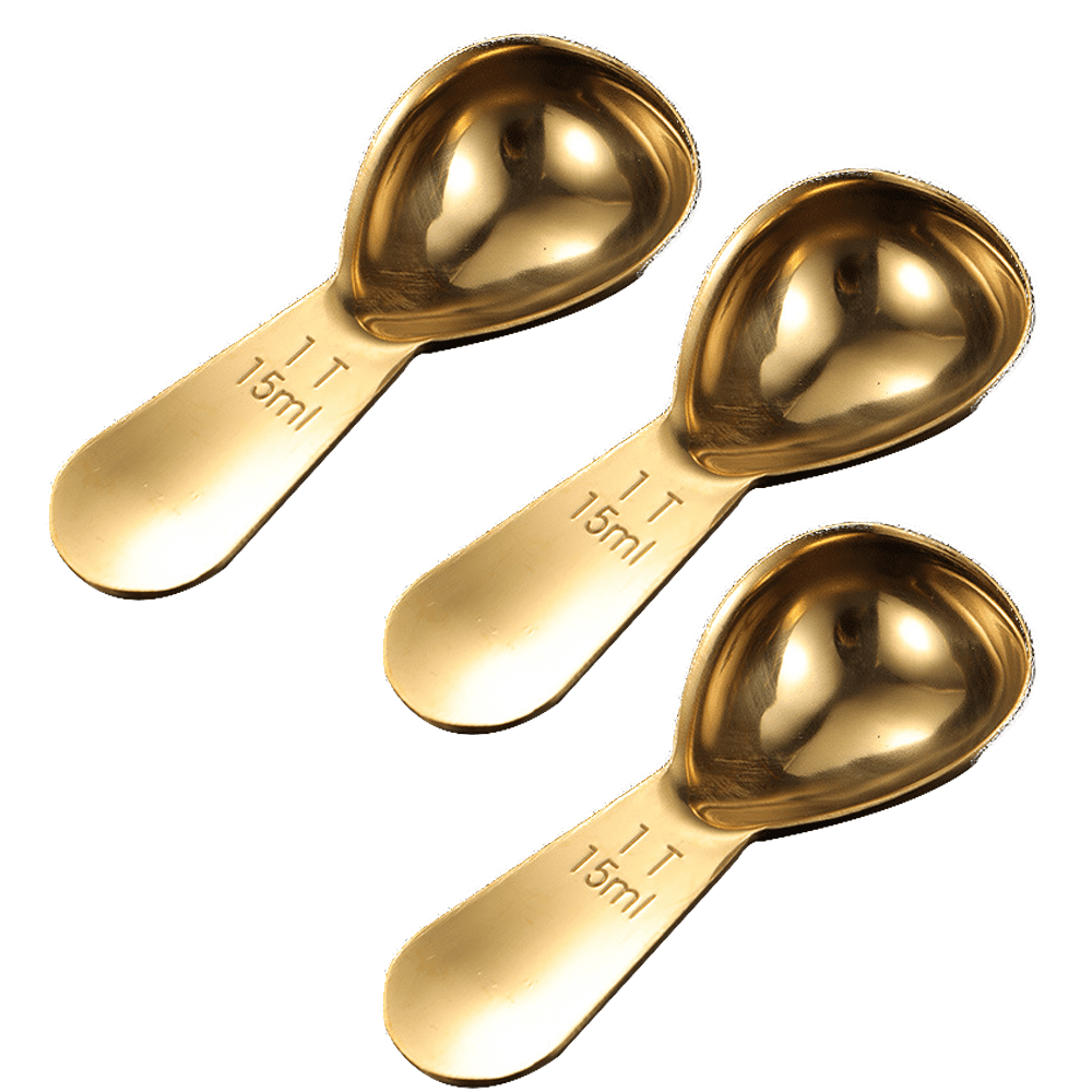Stainless Steel Coffee Scoop, 2 Tablespoon Measuring Spoon Coffee Scoop,  Metal Long Handled Spoons Coffee Measuring Spoons, Set of 2,,F40164