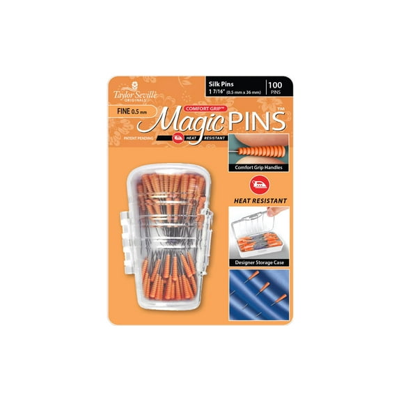 Taylor Seville Magic Pins Fine Silk 1 7/16" 100pc