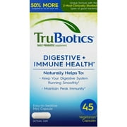 Trubiotics Daily Probiotic Supplement for Digestive and Immune Health, Men and Women 45 Count