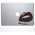thumbnail image 1 of The Decal Guru Kiss Your Lips Decal Vinyl Sticker, 15" MacBook Pro (2016 & Newer Models), Brown (1441-MAC-15X-BRO), 1 of 1
