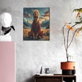 thumbnail image 3 of Sikiie Meditating Golden Retriever Print Canvas Decorative Hanging Painting, Anti-shrinkage Hanging Frame, Suitable for Home, Office Wall Decorations, 3 of 6