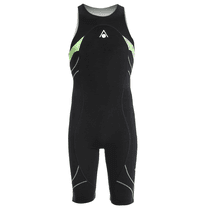 Aqua Sphere Men's Energize Triathlon Speed Suit Black/Green Size 38