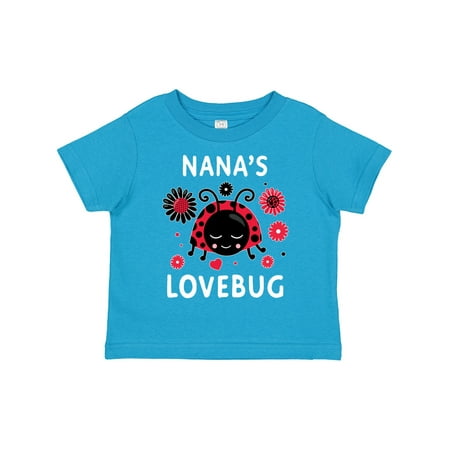 

Inktastic Valentine s Day Nana s Lovebug Gift Toddler Boy or Toddler Girl T-Shirt
