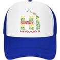 thumbnail image 2 of Hawaiian Islands Tribal Hi Hawaii Mesh Back Trucker Cap Baseball Cap, 2 of 8