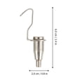 thumbnail image 4 of OULII 10Pcs Wire Rope Hooks for Hanging Pictures Cold Rolled Steel Simple Design Home and Office, 4 of 7