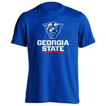 Georgia State Panthers Primary Athletic Logo Panther Head Short Sleeve T-shirt