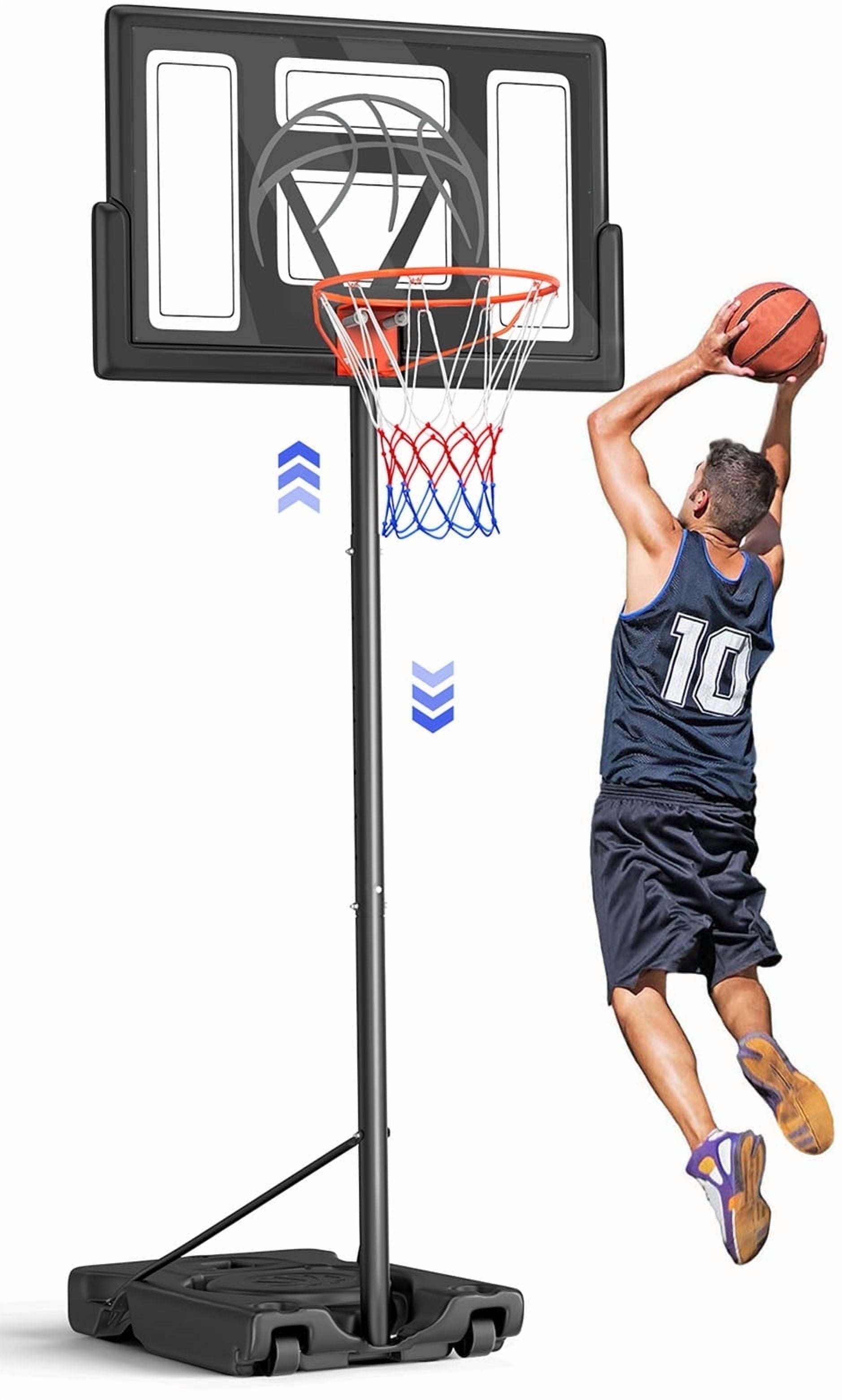 Dprodo Portable Basketball Hoop 44-Inch Height Adjustable