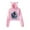 Pink, variant on Arijit Singh Cat ear hoodie with popular pattern casual women's short hoodie sportswear