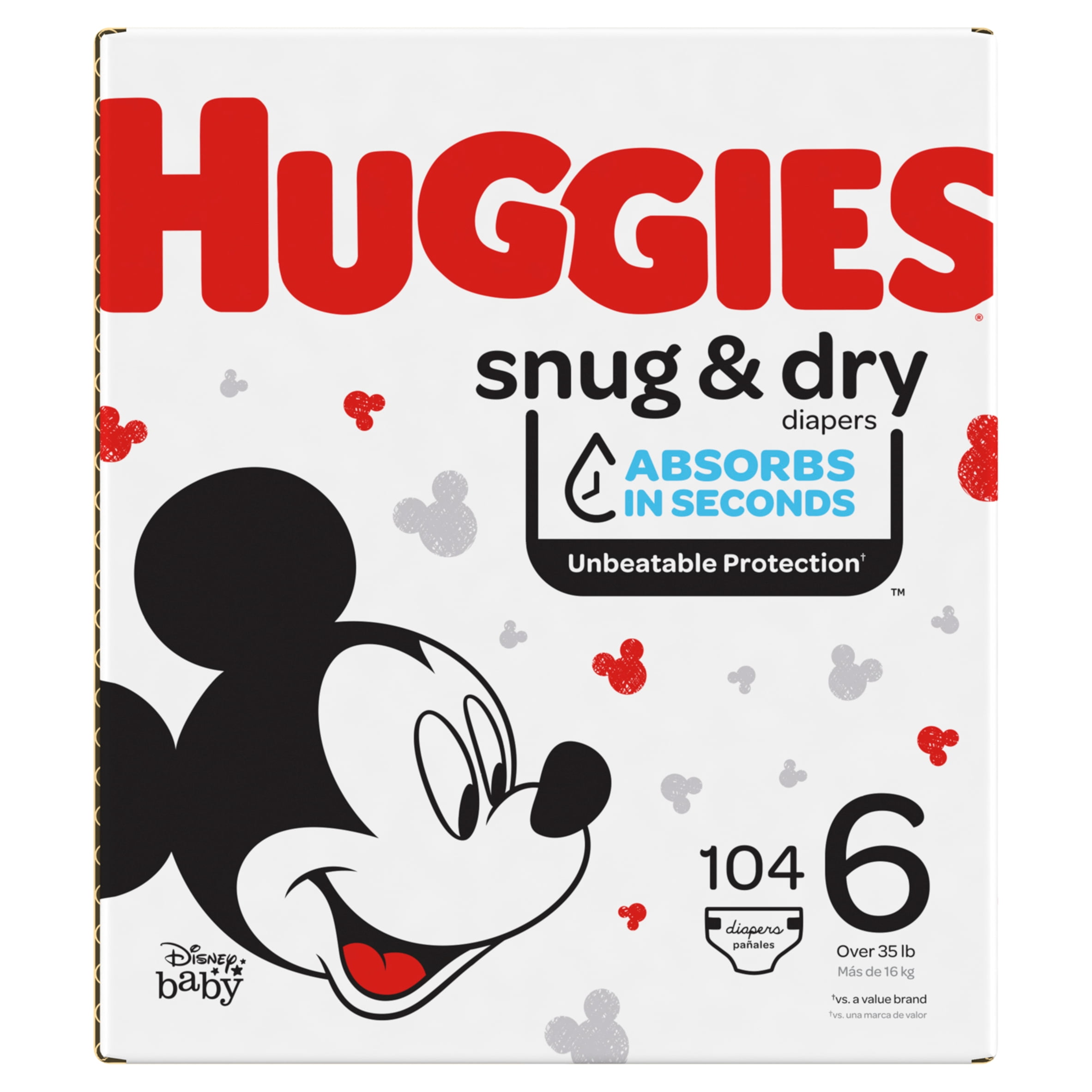 Huggies Snug & Dry Diapers, Size 6, Jumbo, 23 Count - Klatchit