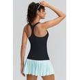 thumbnail image 3 of RUNNING GIRL Women’s Racerback Workout Tank Top with Built-in Bra Longline Ribbed Athletic Yoga Top Padded Fitness Top, 3 of 6