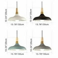 thumbnail image 3 of FSLiving 3-Lights Dimmable Track Mount Pendant Light Macaron Metal Lamp Shade Wood Handle Instant on Halo Track Pendant Lamp Fixtures 3.2 ft Cord for Restaurant Cafe Shop, 3 of 7