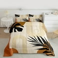 thumbnail image 2 of Homewish Rustic Boho Bohemain Bedding Comforter Set,Modern Aesthetic Artistic Twin Comforter Sets,Gold Brown Bedding Set For Teens,Ultra Soft Home Decor Reversible,2pcs, 2 of 8