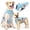 Blue, variant on Amztom Cooling Vest for Dogs, Summer Dog Cooling Vest, Breathable Mesh Adjustable Comfort Fit Cool Jacket for Outdoor, Blue,M