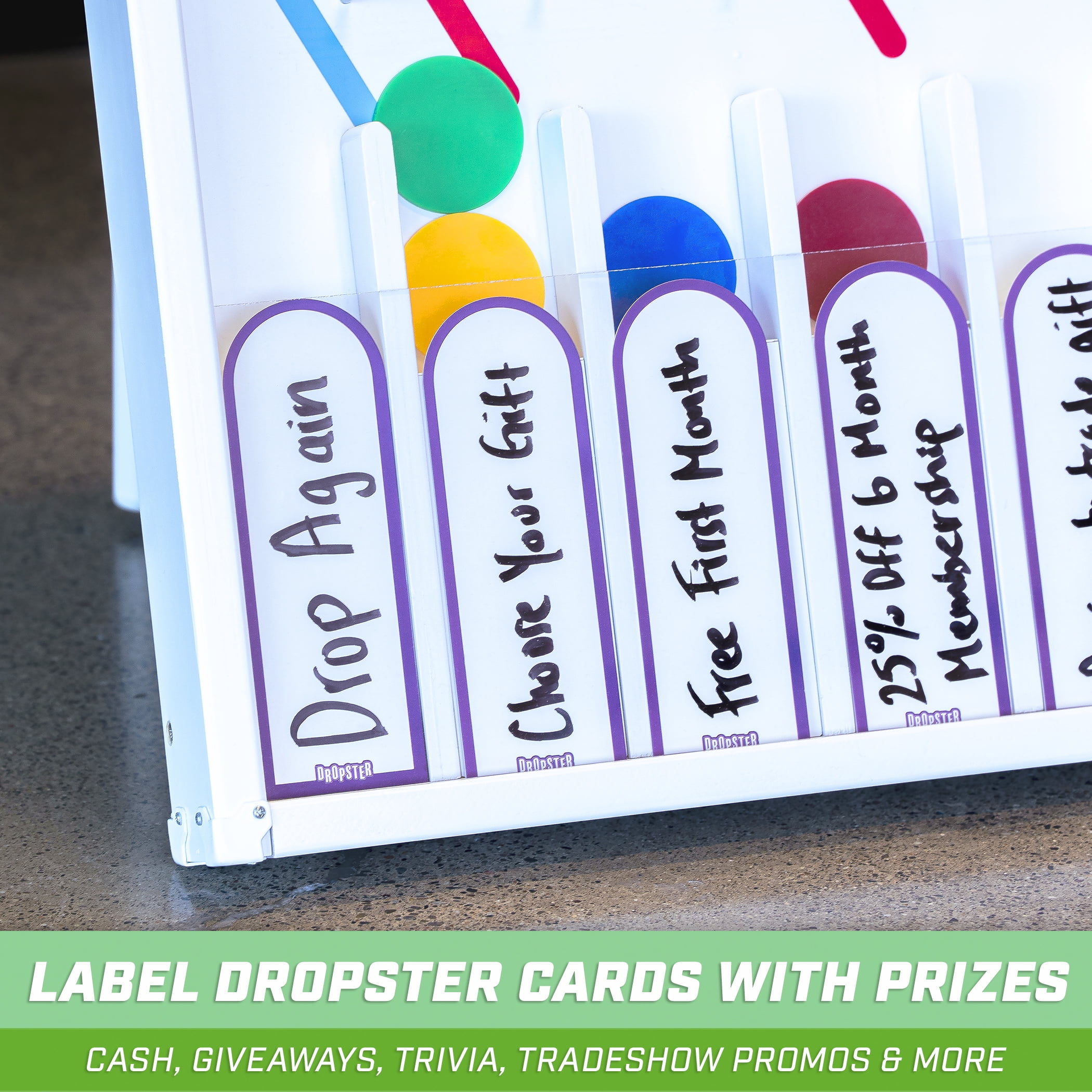 GoSports DROPSTER Prize Drop Game with Customizable Slots