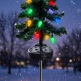 thumbnail image 7 of Aoznliie Solar Christmas Tree, 29in Christmas Tree Stake Light with Multicolor LEDs, Waterproof Outdoor Solar Garden Decor for Yard Pathway, 7 of 7