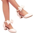 thumbnail image 4 of Fozruso Girls Pumps Shoes,Sizes 1.5 Little Kid,Girls Summer Dress Shoes With Adjustable Bow Straps Lightweight Party Shoes, 4 of 7