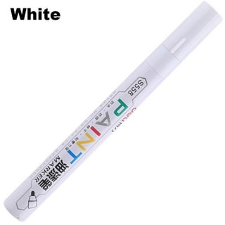 WHITE PAINT PEN MARKER Permanent RUBBER Wood METAL ORIGINAL CROWN BRAND By  SMCO