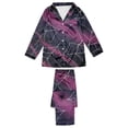 thumbnail image 5 of MuXiKeJi Clothes Halloween Pattern Printed Long Sleeve Two Piece Pajama Set, Soft Breathable Daily Sleep Loungewear Indoor Night Outfit Women Long Sleeve Sleepwear Pajama Set, 5 of 6