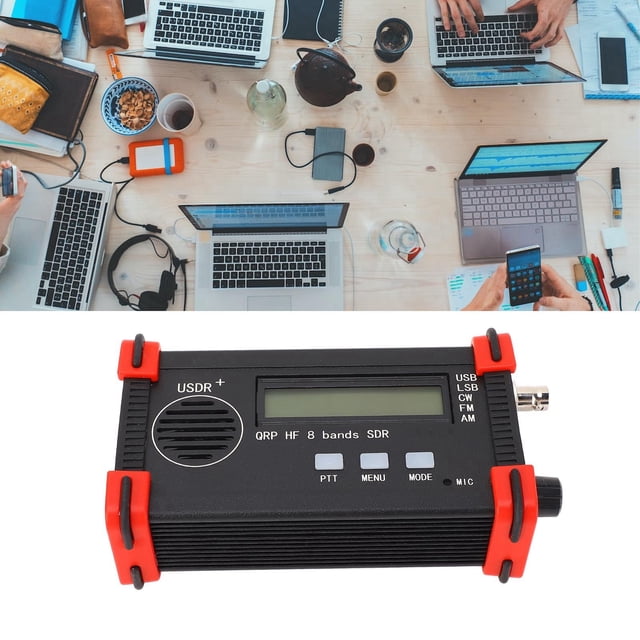 Transceptor CW SDR QRP SSB DE 8 BANDAS CON CARCASA DE ALUMINIO SOPORTE DE MODO ACESORIOS ACESORIOS COMPORTOS BATERÍA Transcopor de radio de Onda Corta Corta para emergencia