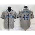 thumbnail image 1 of Nueva Camiseta De Béisbol Cardigan Mariners Baseball #44 Rodriguez Summer Sportswear Gris-Xxl(52), 1 of 2