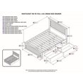 thumbnail image 4 of Atlantic Furniture Lit de Plate-Forme de Rangement Complet en Caramel, 4 of 4