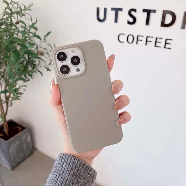 Fashion Soft Matte Solid Color Shockproof Phone Case for IPhone 14 Plus 13 12 11 Pro Max Silicone Back Cover for IPhone 13pro LXY
