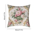 thumbnail image 3 of HuiXinOu Flower Printed Pillow Case with Hidden Zipper, Decorative Cushion Cover for Living Room Bedroom Office, Soft Home Decor, 3 of 6