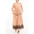 thumbnail image 1 of Women's Long Dress ORANGE PRINTED, 1 of 3