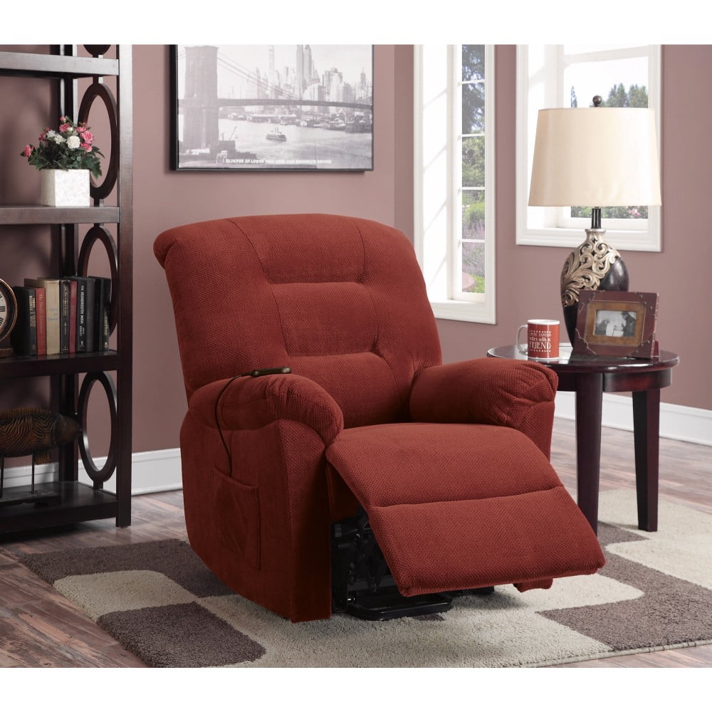 Classy Brick Red Power lift Comfy Recliner