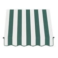 thumbnail image 2 of Awntech 4.38 Ft New Orleans Fixed Awning Canopy with Twisted Rope Arms (52.5in x 31in x 24in), Forest/White Stripe, 2 of 2