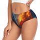 thumbnail image 2 of Fotbe Red And Blue Fire Dragon E Calzones Estampados para Mujer – Ropa Interior de Algodón, Cómoda, Suave y Elástica-4X-Large, 2 of 6