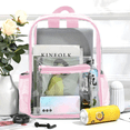 thumbnail image 4 of Bolsa Transparente MR. GADGETS mochila con detalles en Rosa para Hombre Mujer Niños Multiusos, 4 of 11