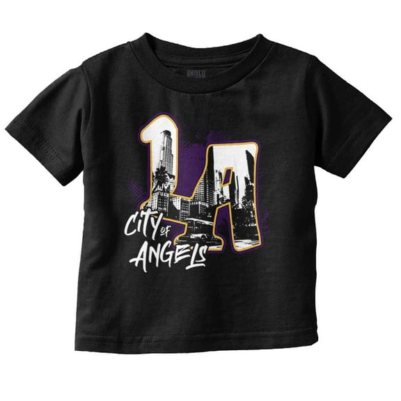 Urban Streetwear LA City of Angels Toddler Boy Girl T Shirt Infant Toddler Brisco Brands 6M